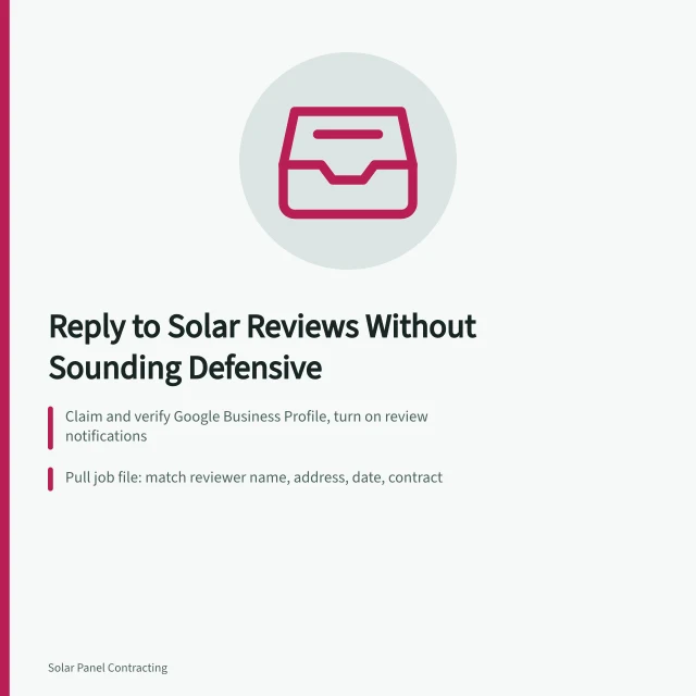 Card on replying to solar installer reviews without sounding defensive. How to Respond to Solar Installer Reviews Without Sounding Defensive