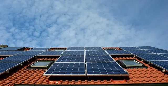 solar system, roof, power generation, solar power, solar cells, energy, electricity, house, solar energy, solar panel, energy transition, blue, nature, renewable, housetop, technol