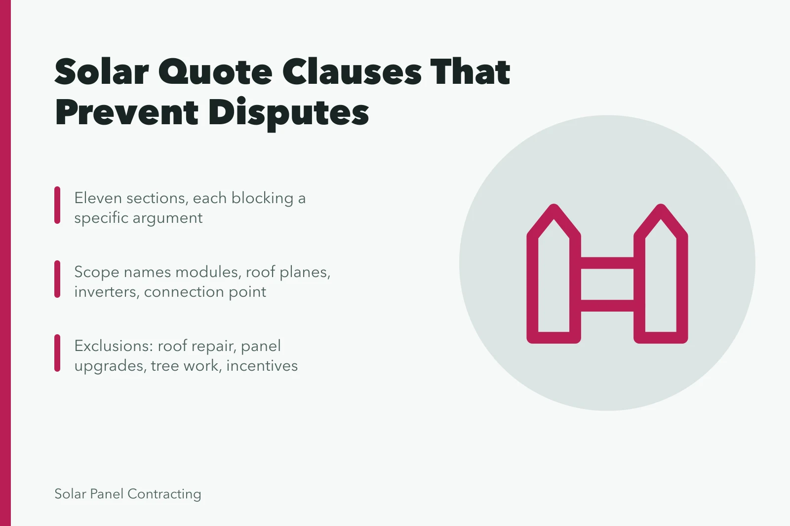 Solar installer quote template clauses and exclusions explained. Sample solar installer quotes and the template behind them, explained