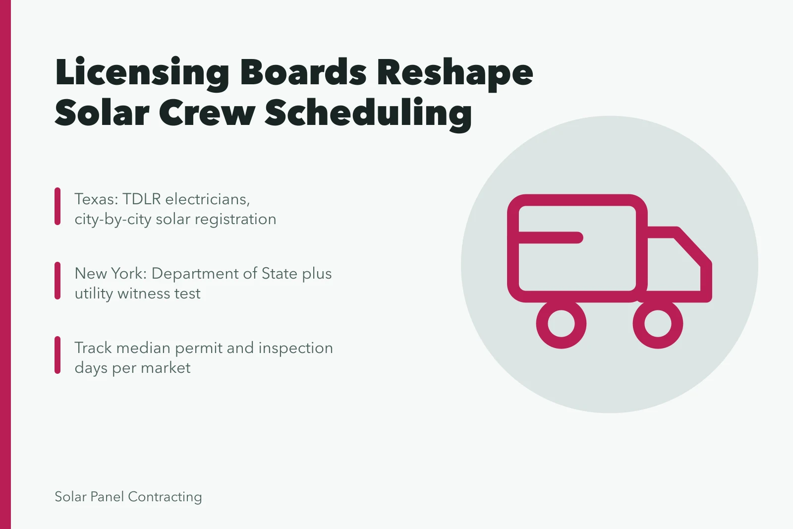 Solar crew scheduling shaped by Texas and New York licensing boards. How state licensing boards change solar crew scheduling across Texas and New York